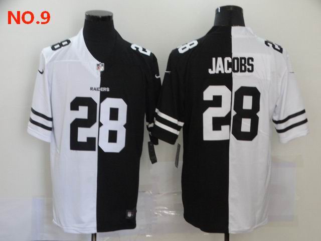 Men's Las Vegas Raiders 28 Josh Jacobs Jersey NO.9;